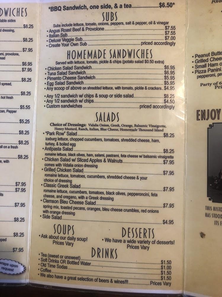 Park Row Market No. 1 Menu image 4